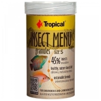 Tropical Insect Menu Granules Size S Tropikal Balıklar İçin Granül Balık Yemi 100ml 54gr