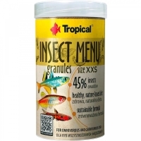 Tropical Insect Menu Granules Size XXS Tropikal Balıklar İçin Granül Balık Yemi 100ml 64gr