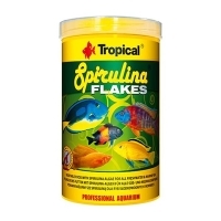 Tropical Spirulina Flakes Tropikal Balıklar İçin Pul Balık Yemi 50gr 250ml