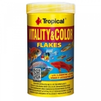 Tropical Vitality & Color Flakes Tropikal Balıklar İçin Pul Balık Yemi 60gr 250ml