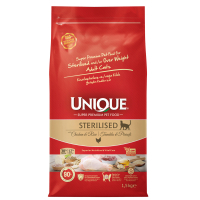 Unique Tavuklu Düşük Tahıllı Kısırlaştırılmış Kedi Maması 1,5kg
