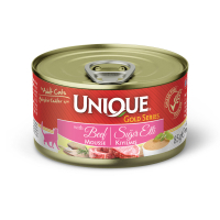 Unique Gold Mousse Sığır Etli Kıyılmış Tahılsız Yetişkin Kedi Konservesi 85gr