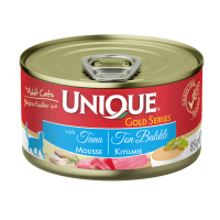 Unique Gold Series Mousse Kıyılmış Ton Balıklı Yetişkin Kedi Konservesi 85gr