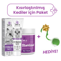 Vet's Plus Kısırlaştırılmış Kedilerin İhtiyaçlarına Özel Paket+Hareketli Top Oyuncak HEDİYE!
