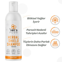 Vet's Plus Herbal Shield Cilt ve Tüy Bakımı için Köpek Şampuanı 250ml