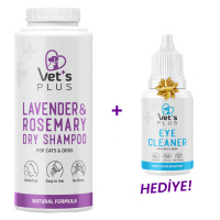 Vet's Plus Kedi ve Köpekler İçin Lavanta ve Biberiye Özlü Toz Şampuan 150gr