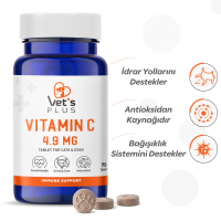 Vet's Plus C Vitamin Kedi ve Köpekler İçin Vitamin Tablet (75'li)
