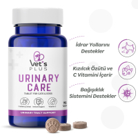 Vet's Plus Urinary Care Kedi ve Köpek İçin İdrar Yolları Destekleyici Tablet (75'li)