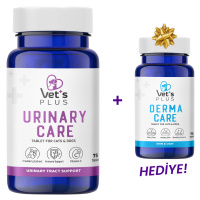 Vet's Plus Urinary Care İdrar Yolları Destekleyici Tablet (75'li)+Derma Care Tablet HEDİYE!