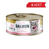 Vet's Plus Jöle Soslu Parça Somon Balıklı TAHILSIZ Kedi Konservesi 85gr (6 Adet)