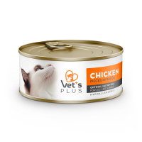 Vet's Plus Optimal Nutrition Tavuk Etli Tahılsız Kedi Konservesi 85gr