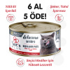 Vet's Plus Delicious Series Sığır Etli ve Ciğerli TAHILSIZ Ezme Kedi Konservesi 80gr (6 AL 5 ÖDE)