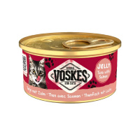 Voskes Ton Balıklı ve Somonlu Yetişkin Kedi Konservesi 85gr
