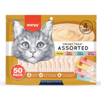 Wanpy Krema Kedi Ödül Maması 14gr (50 Adet) (Karışık Çeşitli)