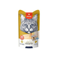 Wanpy Krema Kedi Ödül Maması 14gr (25 Adet) (Karışık Çeşitli)