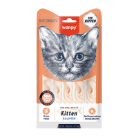 Wanpy Creamy Treat Somonlu Yavru Kedi Krema Ödül Maması 14gr (5'li)