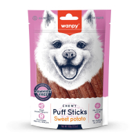 Wanpy Chewy Puff Sticks Tahılsız Tatlı Patatesli Köpek Ödül Maması 100gr