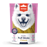 Wanpy Chewy Puff Sticks Tahılsız Peynirli Köpek Ödül Maması 100gr