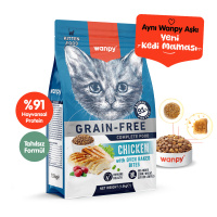 Wanpy Tavuklu Tahılsız Yavru Kedi Maması 1,5kg