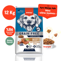 Wanpy Sığır Etli Tahılsız Yetişkin Köpek Maması 12kg