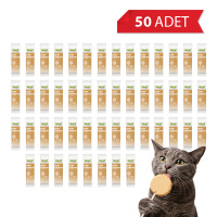 Wooc Lollipop Tavuk ve Bal Kabaklı Kedi Ödül Maması 1,4gr (50'li)