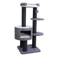 Zampa Mercury Tırmalama Tahtalı Kedi Evi 68x68x158cm