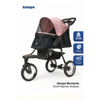 Zampa Ricciardo Kedi ve Köpek Taşıma Arabası 54x104x101cm (Pembe)