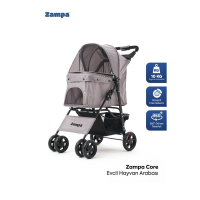 Zampa Core Kedi ve Köpek Arabası 37x55x96cm (Gri)