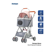 Zampa Move Kedi ve Köpek Arabası 51x66x98cm (Pembe)