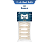 Zampa Beyaz Press Kemik Köpek Ödülü 25gr (5'li)