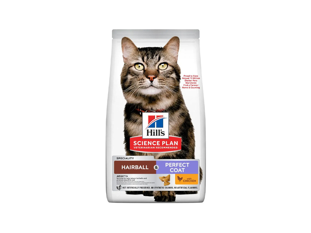 Hill's Science Plan Hairball Perfect Coat Tüy Yumağı Önleyici Kedi Maması