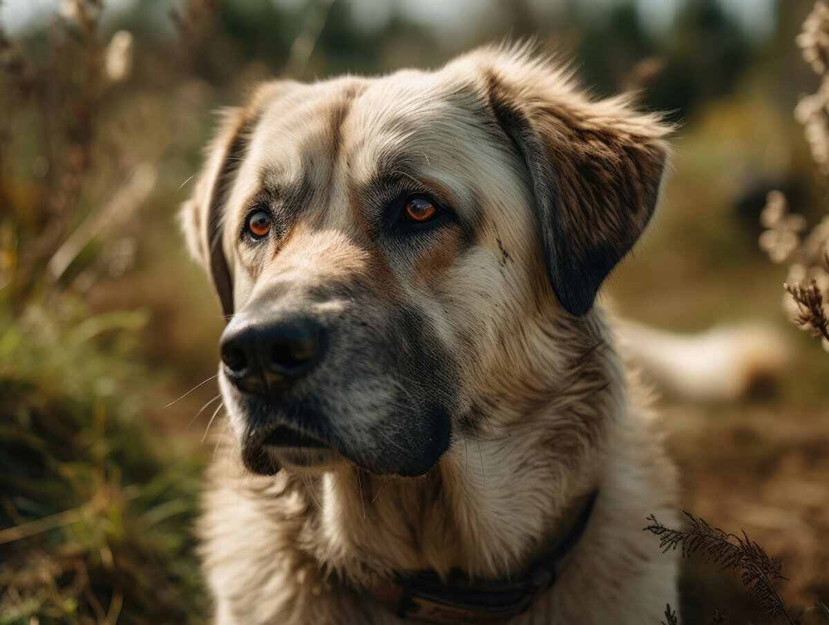 kahverengi gözlü kangal köpeği