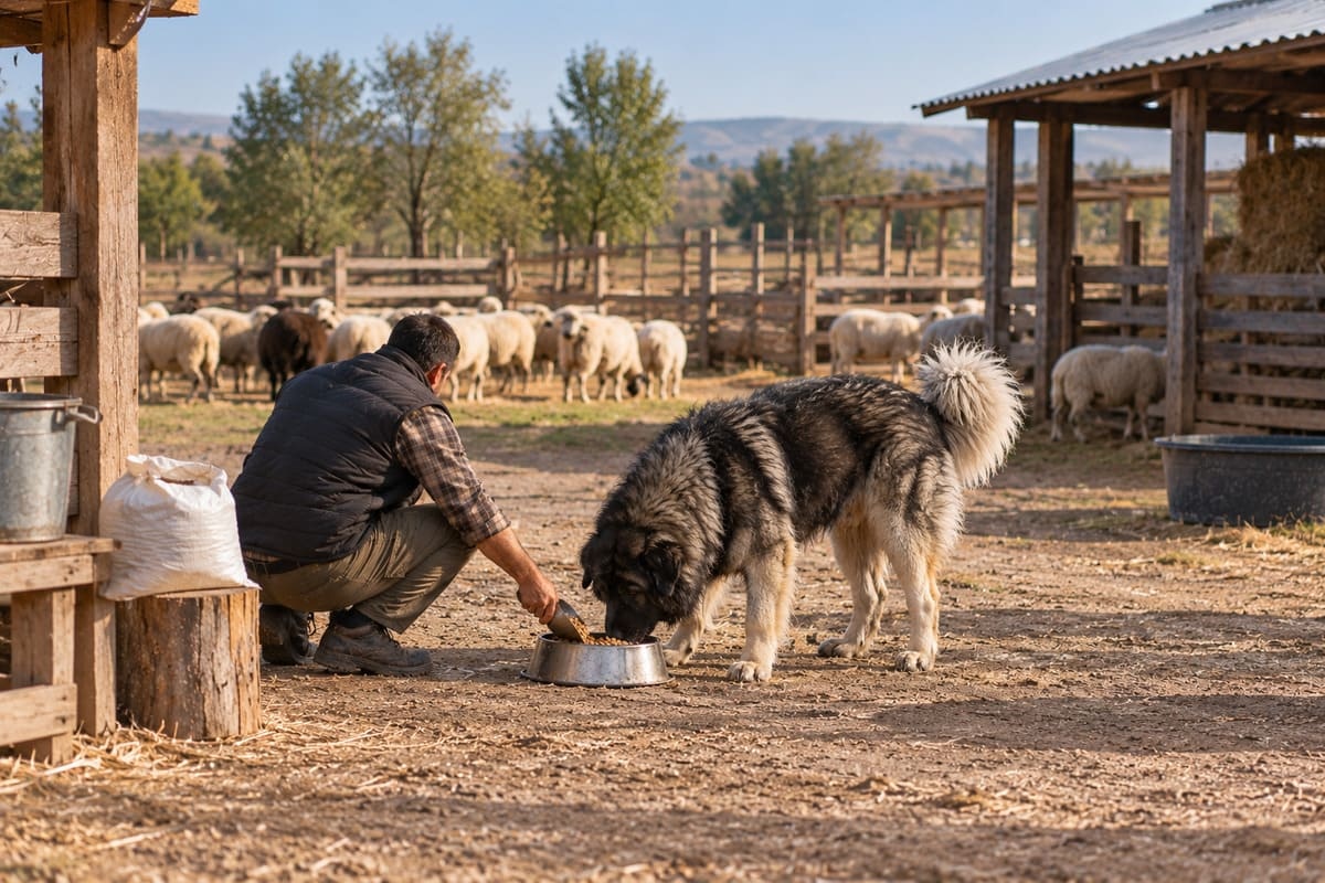 mama yiyen kars çoban köpeği