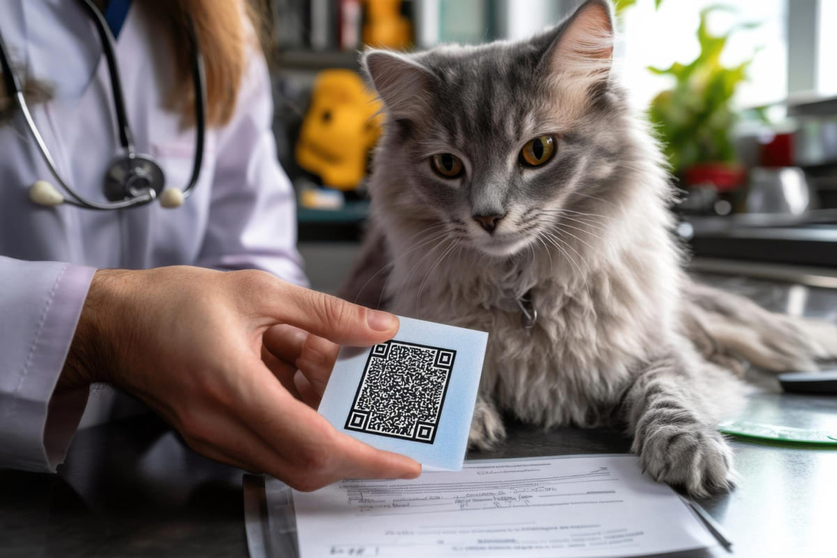 qr kod gösteren veteriner hekim