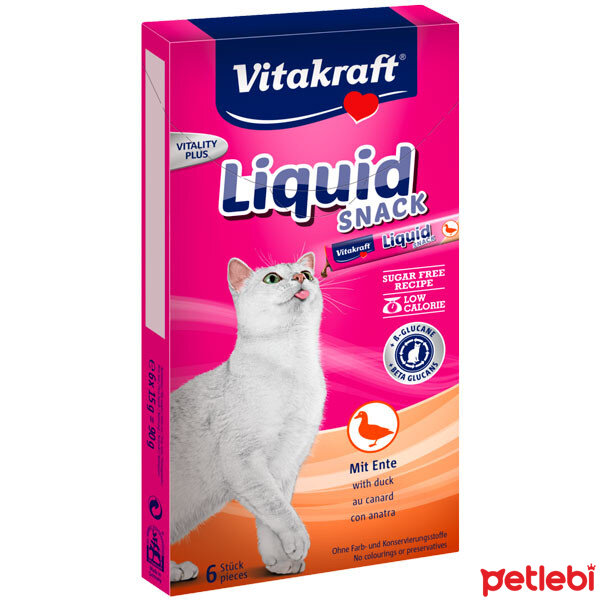 Vitakraft Ördekli Beta Glucans İlaveli Şekersiz Sıvı Kedi Ödül Maması