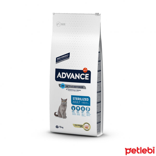 Advance Hindili Kısırlaştırılmış Kedi Maması 15kg Satın Al Petlebi