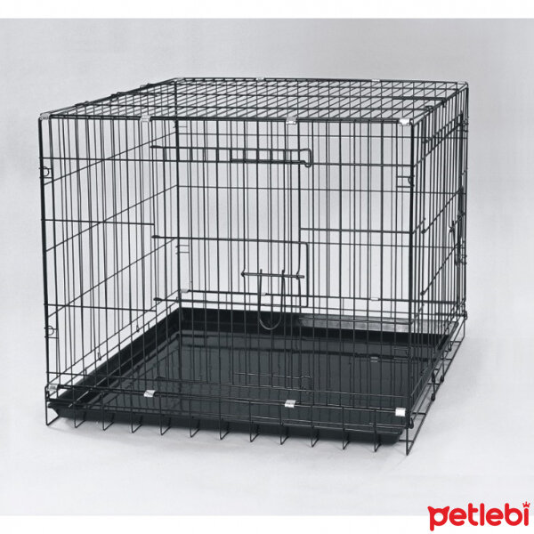 Dayang Çelik Kedi ve Köpek Kafesi 93x56,5x63,5cm (Siyah) Satın Al Petlebi