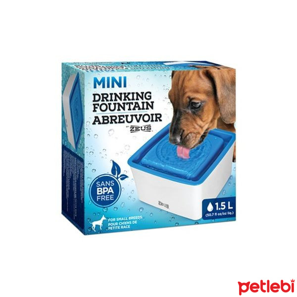 Zeus Mini Kedi ve Köpek Otomatik Su Kabı 1500ml Satın Al Petlebi