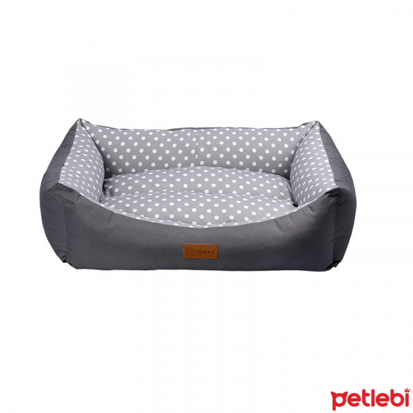 Dubex Tarte Puantiyeli Kedi Ve Kopek Yatagi 50x38x19cm Gri S Satin Al Petlebi