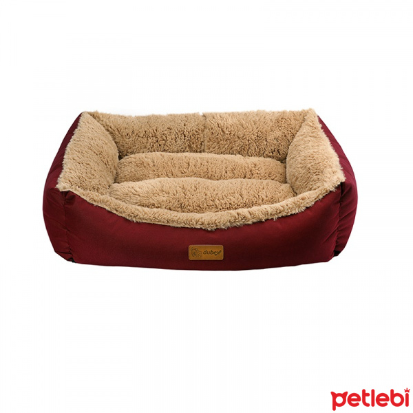 Dubex Jellybean Pelus Kopek Yatagi 62x44x22cm Bordo M Satin Al Petlebi