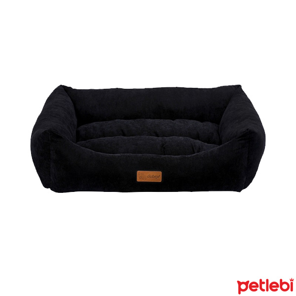 Dubex Cookie Kumaş Köpek Yatağı 62x44x22cm (Siyah) [M] Satın Al Petlebi