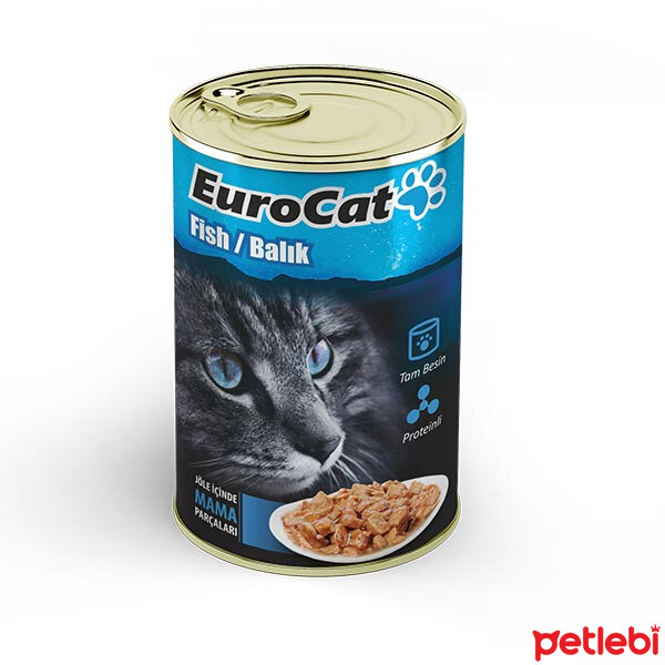EuroCat Balıklı Yetişkin Kedi Konservesi 415gr Satın Al Petlebi