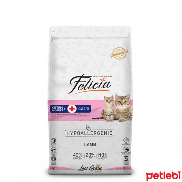 Felicia HypoAllergenic Kuzu Etli Düşük Tahıllı Yavru Kedi Maması 2kg