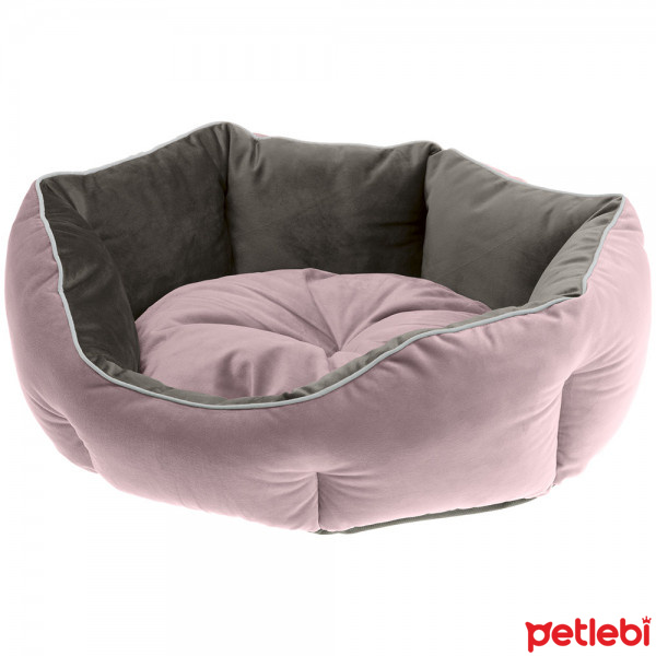 Ferplast Queen 60 Kumas Kedi Ve Kopek Yatagi 44x40cm Pembe Gri Satin Al Petlebi