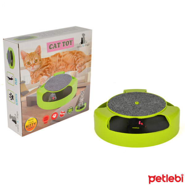 Cat Toy Dönen Fareli Kedi Oyun Alanı 25cm (Karışık Renkli) Satın Al