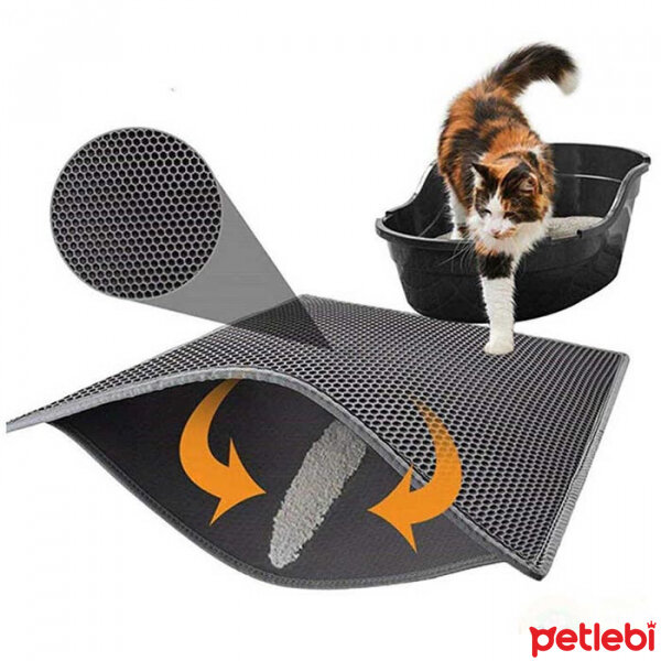 Flip Kum Toplayan Elekli Kedi Kumu Paspası 60x45cm (Karışık Renkli