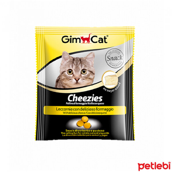 Gimcat Cheezies Peynirli Şekersiz Kedi Ödül Tableti 10gr (20�li) Satın