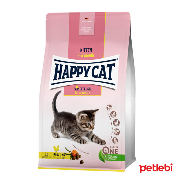 Happy Cat Kitten Tavuklu Yavru Kedi Mamasi 1 3kg Satin Al Petlebi