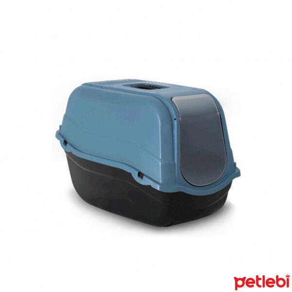 Mp Romeo Eco Kapalı Karbon Filtreli Kedi Tuvaleti 57x39x41cm (Mavi