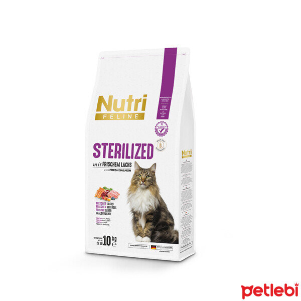 Nutri Feline Somonlu Tahilsiz Kisirlastirilmis Kedi Mamasi 10kg Satin Al Petlebi